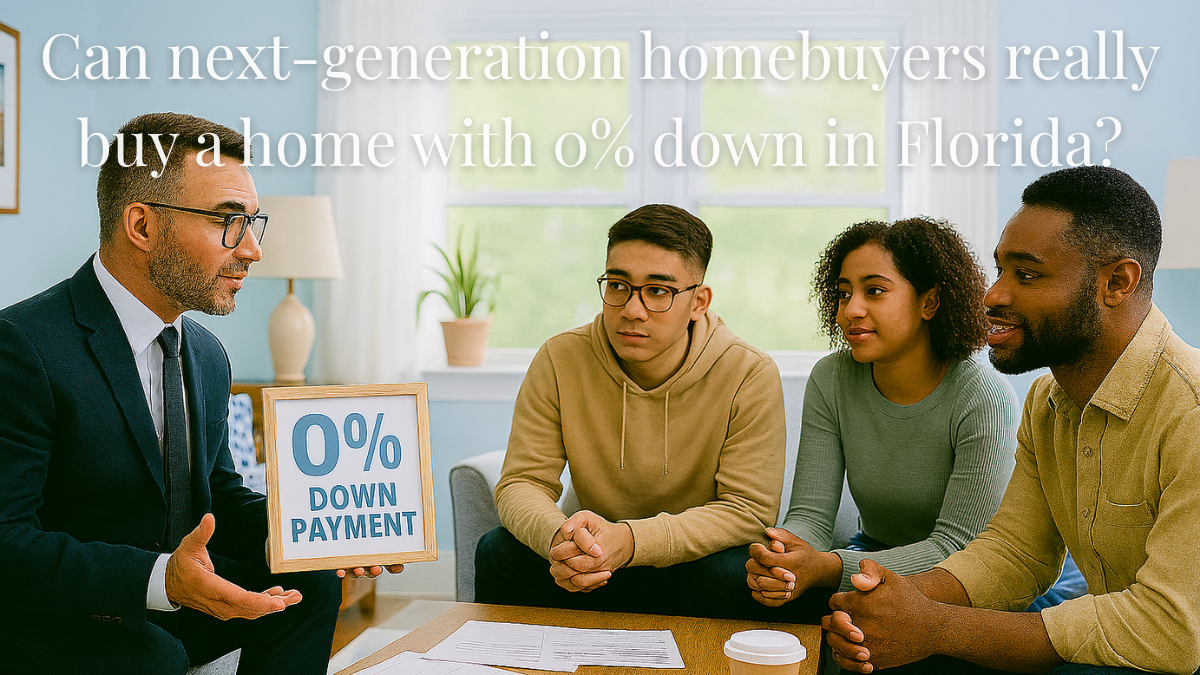 Can next-generation homebuyers really buy a home with 0% down in Florida?