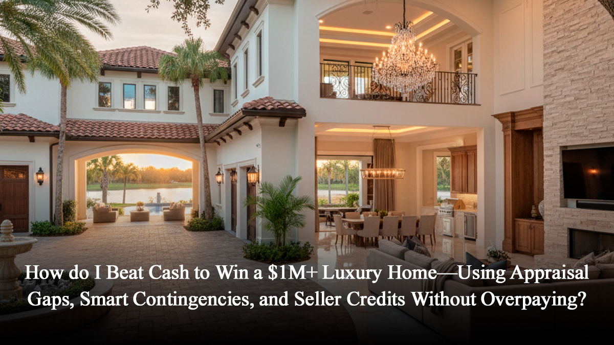 How do I Beat Cash to Win a 1M+ Luxury Home—Using Appraisal Gaps, Smart Contingencies, and Seller Credits Without Overpaying