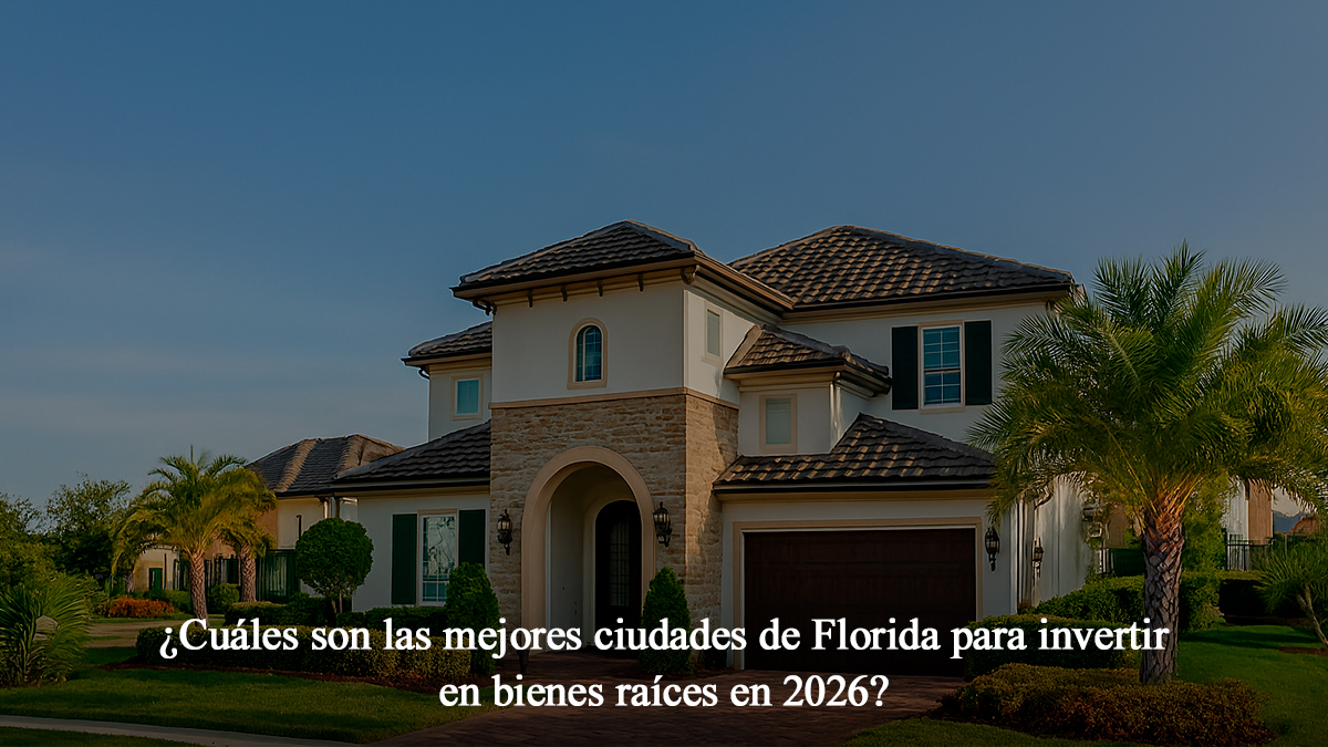 ¿Cuáles son las mejores ciudades de Florida para invertir en bienes raíces en 2026?