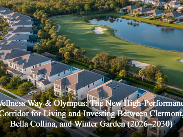 Wellness Way & Olympus: The New High-Performance Corridor for Living and Investing Between Clermont, Bella Collina, and Winter Garden (2026–2030)