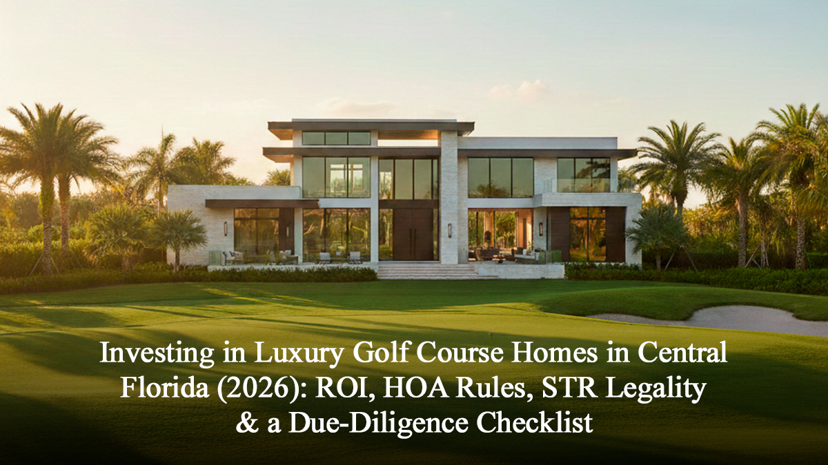 Investing in Luxury Golf Course Homes in Central Florida (2026): ROI, HOA Rules, STR Legality & a Due-Diligence Checklist