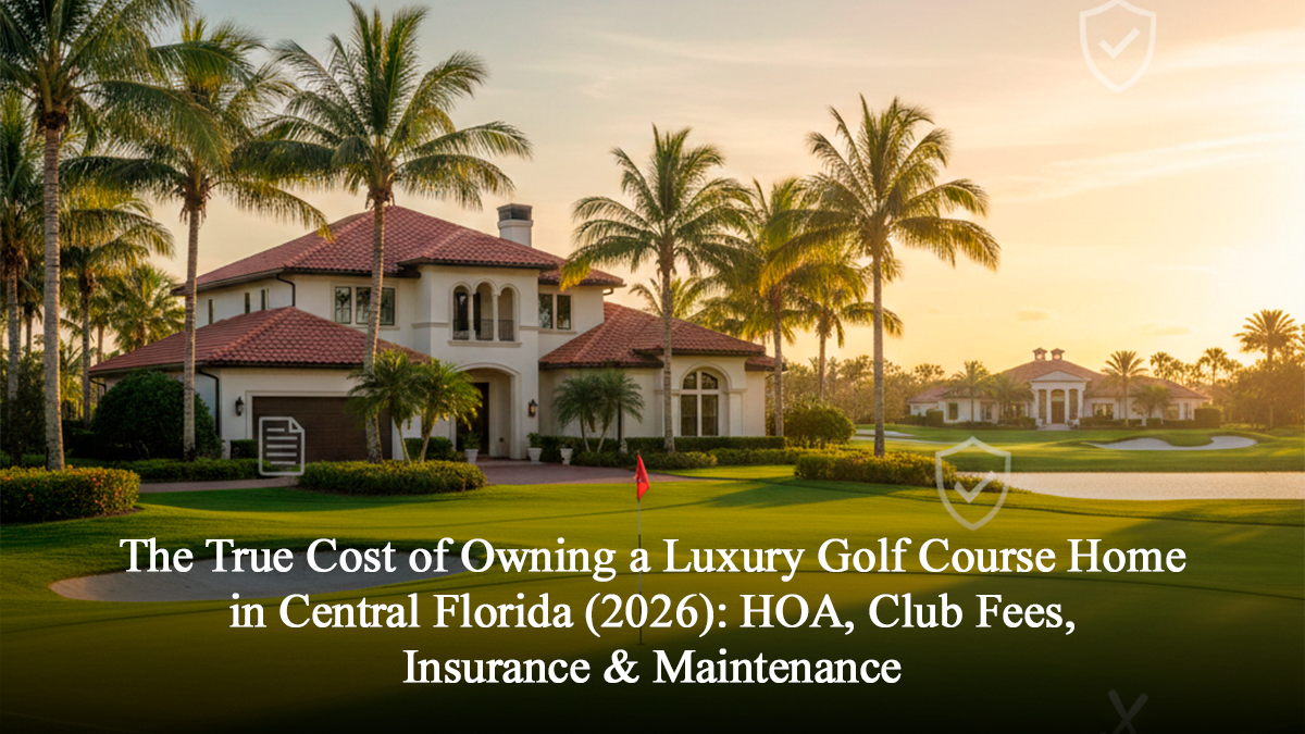 The True Cost of Owning a Luxury Golf Course Home in Central Florida (2026): HOA, Club Fees, Insurance & Maintenance
