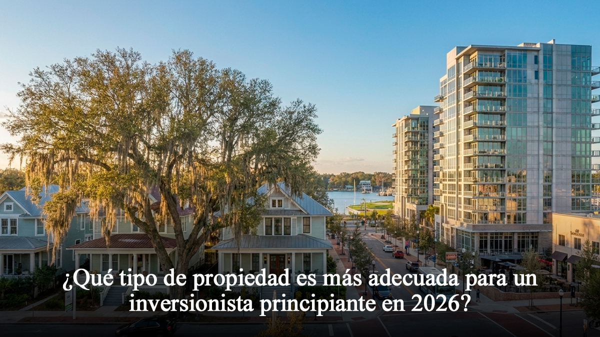 Qué tipo de propiedad es más adecuada para un inversionista principiante en 2026