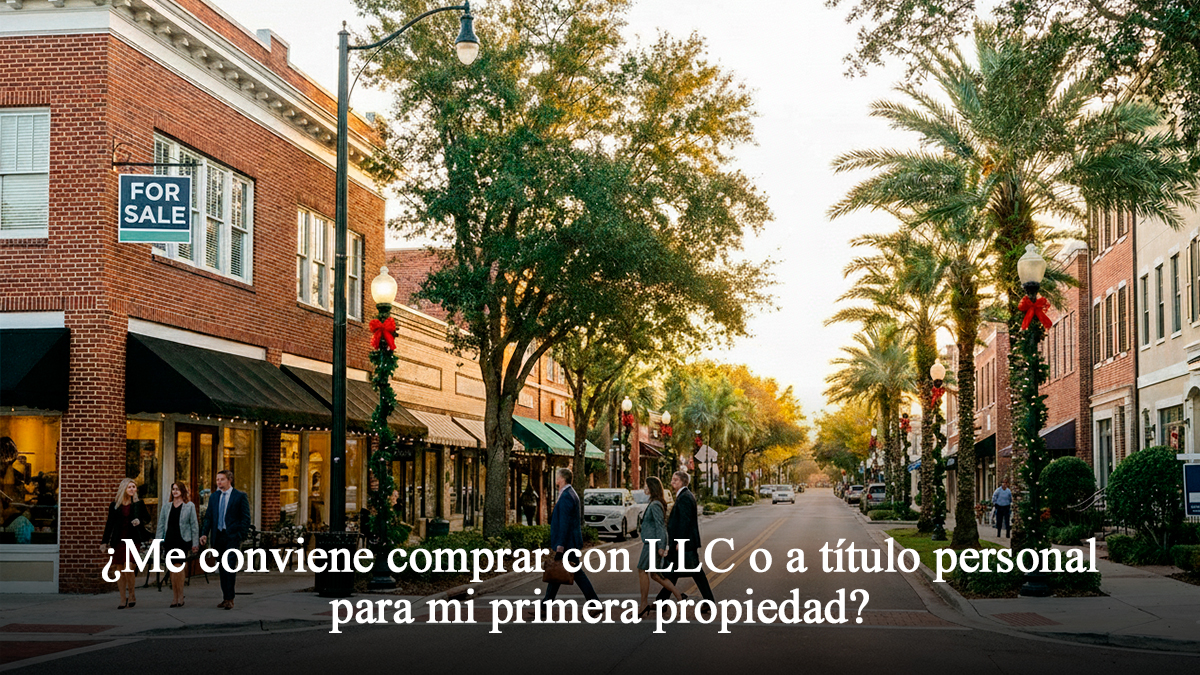 Me conviene comprar con LLC o a título personal para mi primera propiedad