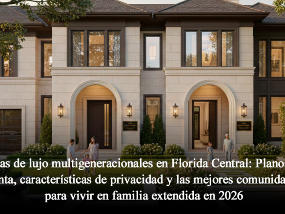 Casas de lujo multigeneracionales en Florida Central: Planos de planta, características de privacidad y las mejores comunidades para vivir en familia extendida en 2026