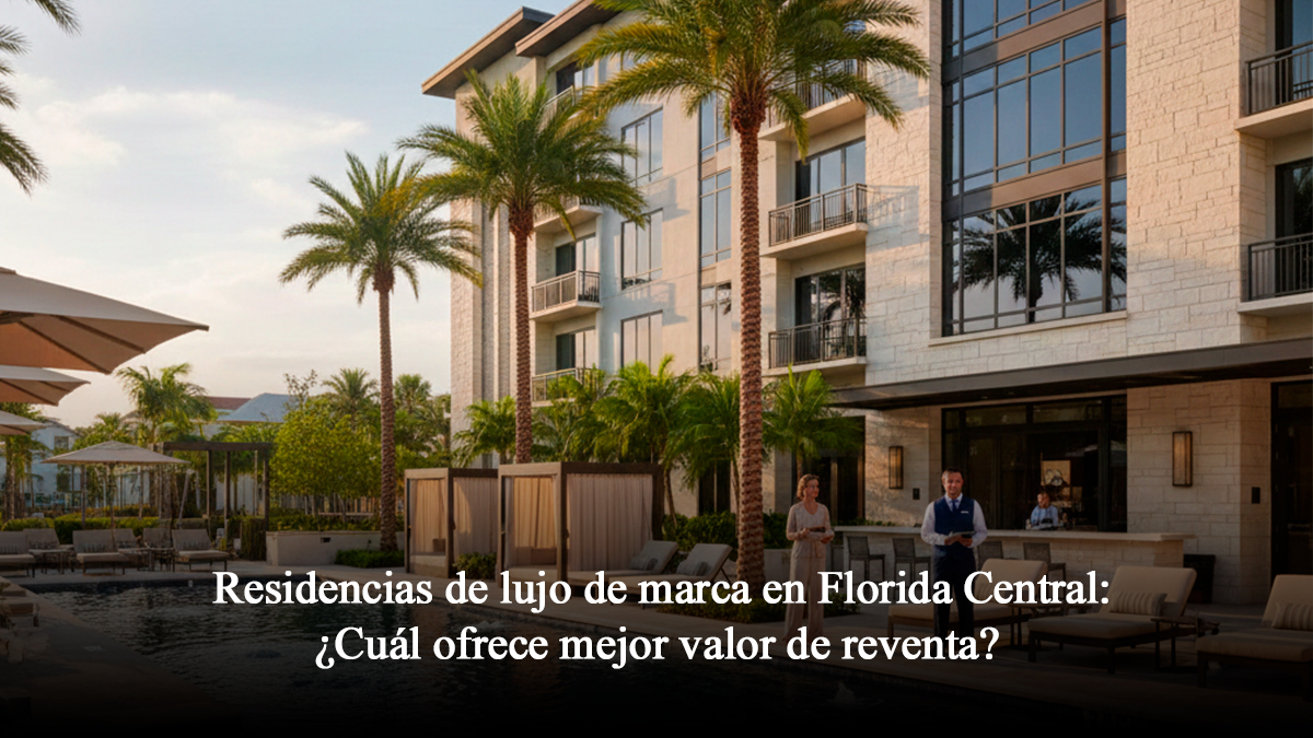 Residencias de lujo de marca en Florida Central: cuál ofrece mejor valor de reventa