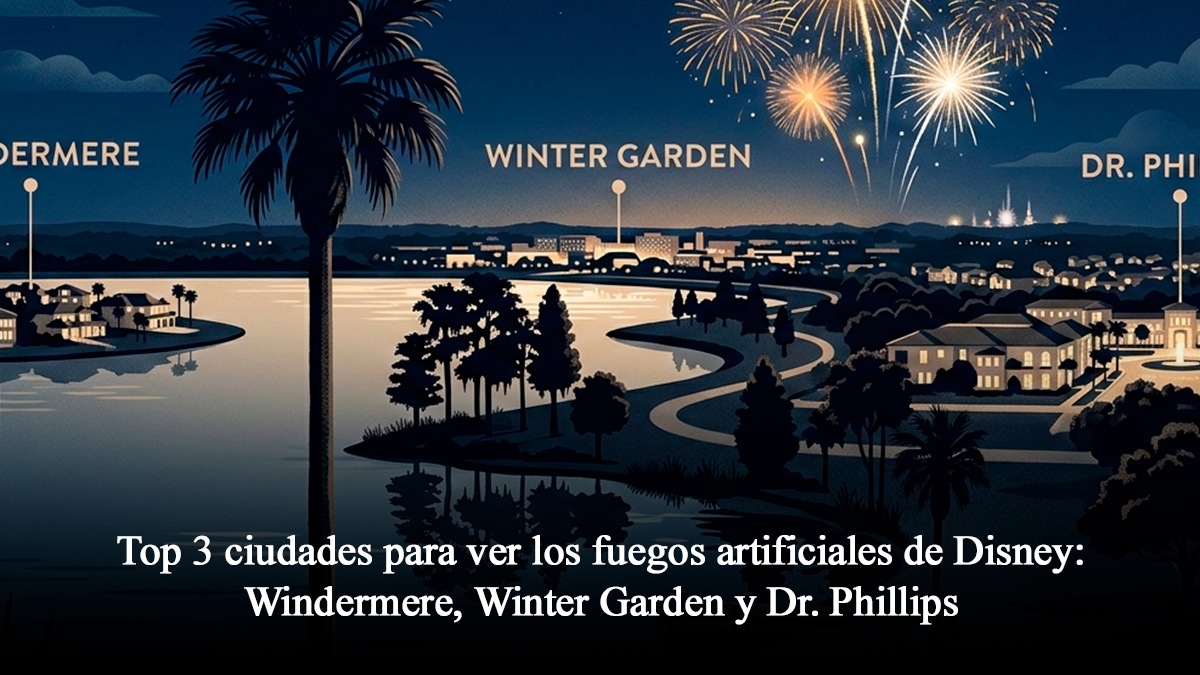 Top 3 ciudades para ver los fuegos artificiales de Disney