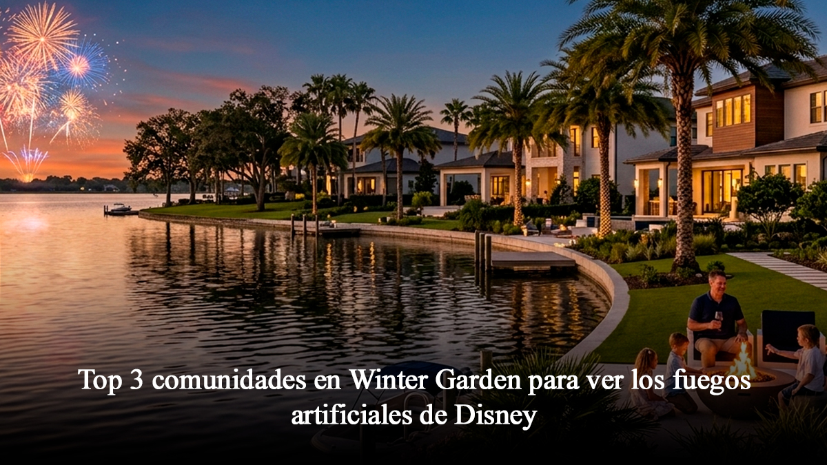 Top 3 comunidades en Winter Garden para ver los fuegos artificiales de Disney