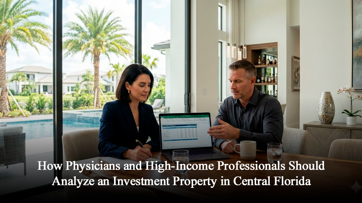 How Physicians and High-Income Professionals Should Analyze an Investment Property in Central Florida