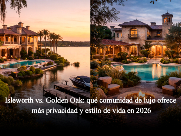 Isleworth vs. Golden Oak privacidad y estilo de vida de lujo en 2026