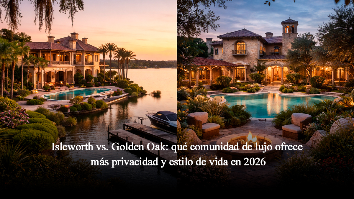 Isleworth vs. Golden Oak privacidad y estilo de vida de lujo en 2026