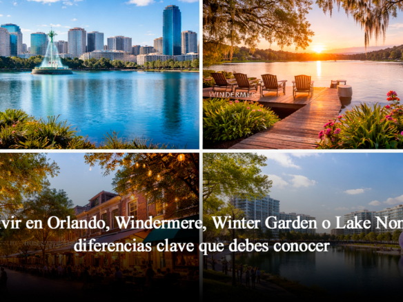 Vivir en Orlando, Windermere, Winter Garden o Lake Nona: diferencias clave que debes conocer