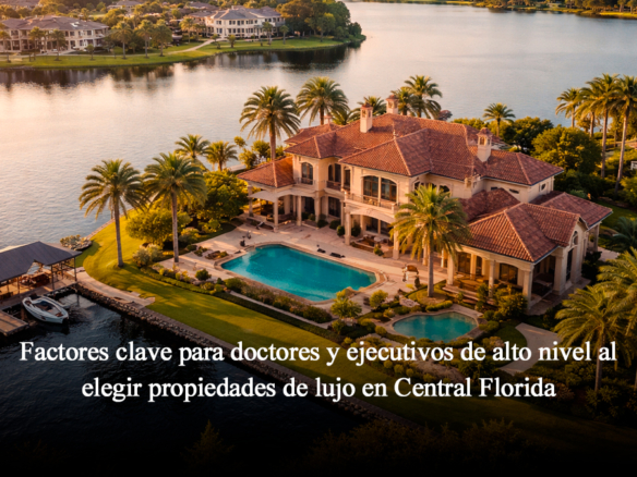 Factores clave para doctores y ejecutivos al elegir propiedades de lujo en Central Florida