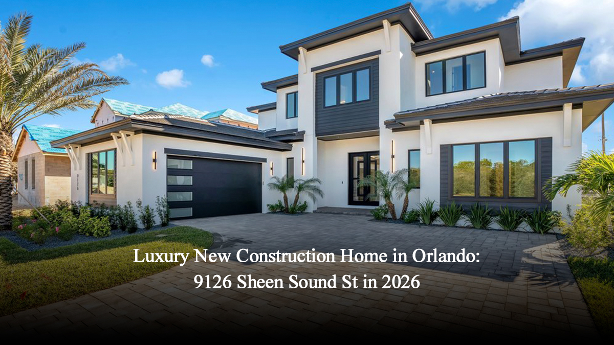 Luxury New Construction Home in Orlando: 9126 Sheen Sound St in 2026