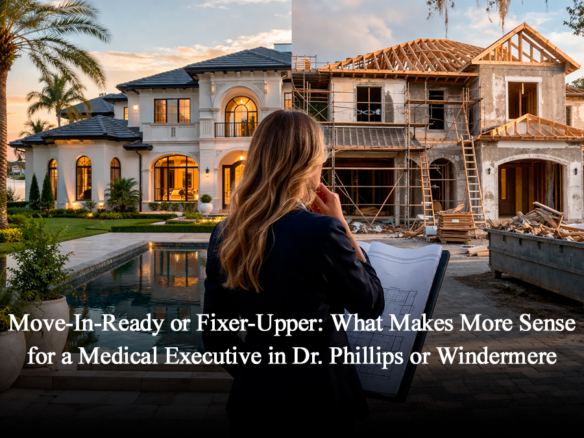 Move In Ready or Fixer-Upper What Makes More Sense for a Medical Executive in Dr. Phillips or Windermere