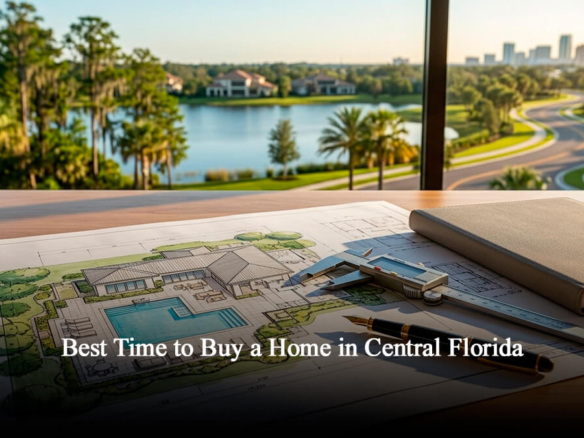 Data-driven architectural plans of a luxury estate in Winter Garden and Windermere, representing the best time to buy a home in Central Florida.