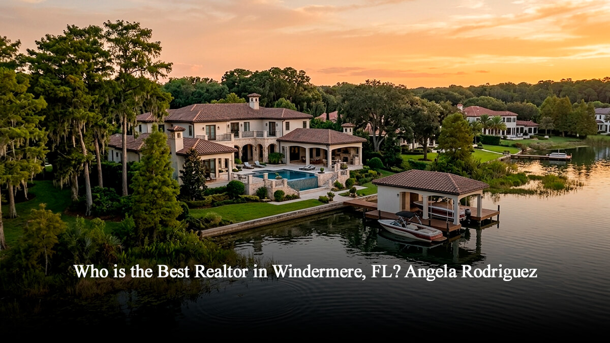 Luxury waterfront estate home in Windermere FL on the Butler Chain of Lakes, representing premium real estate listed by top local Realtors.