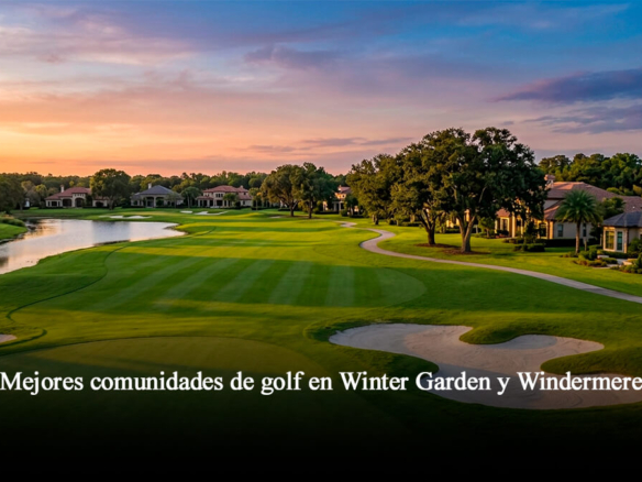 Mejores comunidades de golf en Winter Garden y Windermere Florida con casas de lujo frente al campo de golf