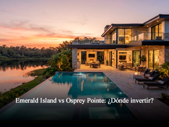 Mansión de lujo moderna con piscina infinita y vista al lago en comunidad privada de Florida Central