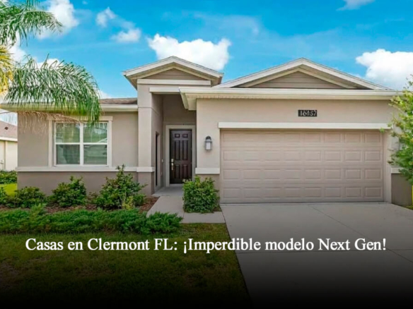 Casas en Clermont FL modelo Next Gen en 16437 Fernridge St con garaje y diseño moderno